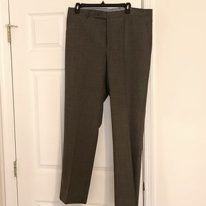 Brand New with Tags Nautica Grey Plaid Flat Front Dress Pants 36x32